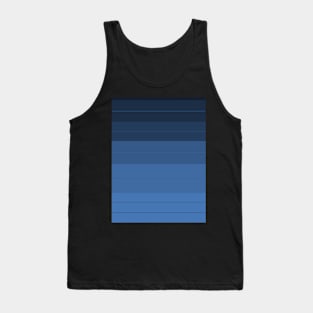 Blue Tones Stripes Tank Top